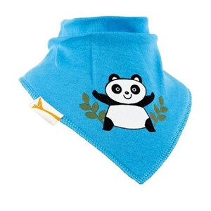 Bavoir bandana funky giraffe blue panda